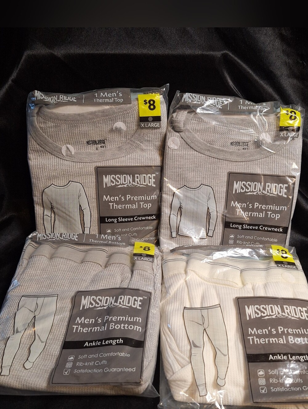 New Mission Ridge Thermals~2 Shirts~2 Pants~Long Johns~X-Large~XL